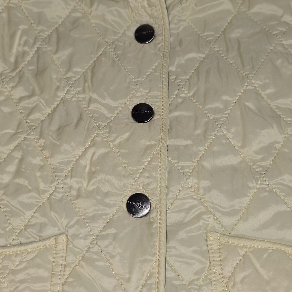 Burberry Children Diamond Quilted Jacket Nova Check Lined 100 / 56 Size - Picture 6 of 16